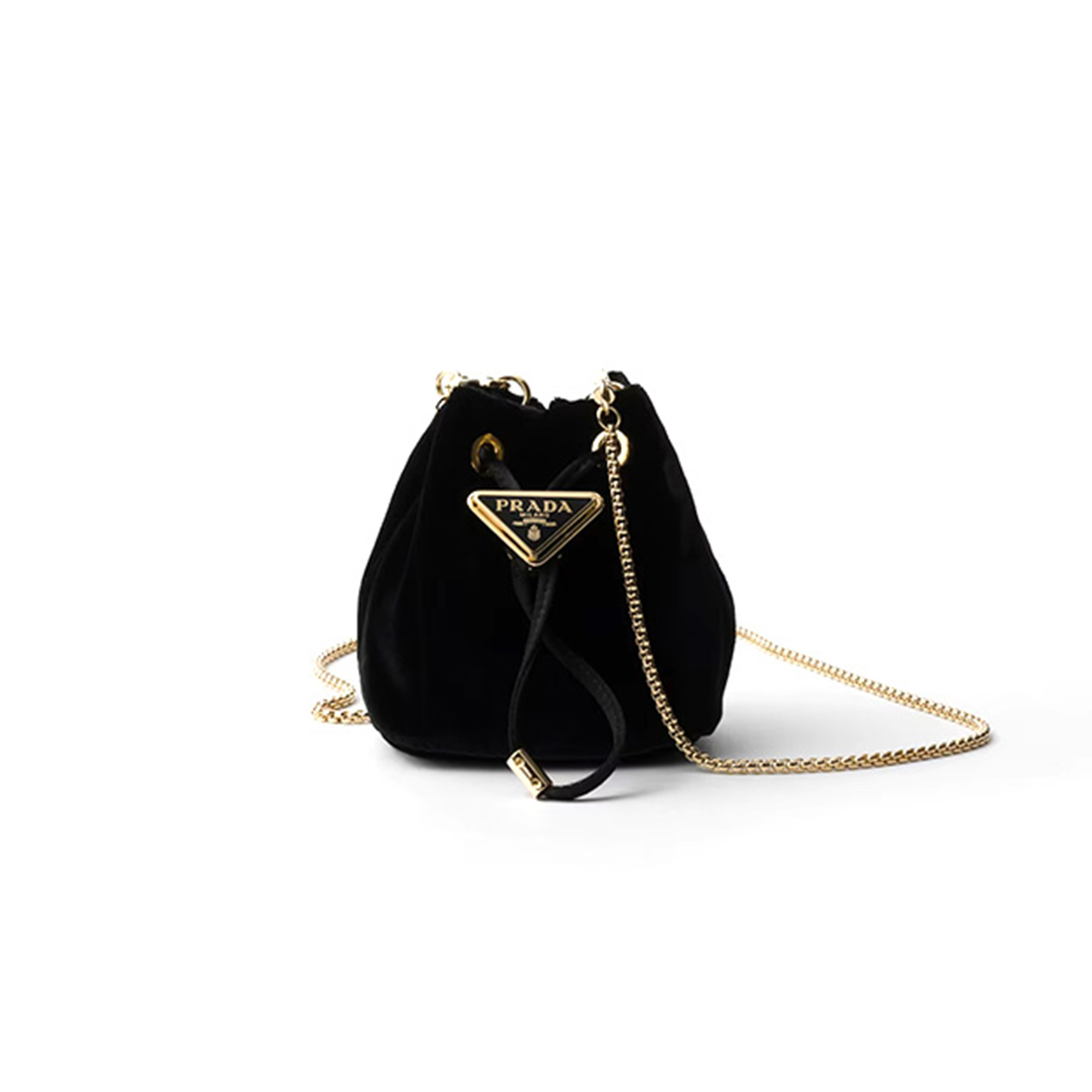 Pra*a velvet mini pouch 1nr016 (12*9*6cm)